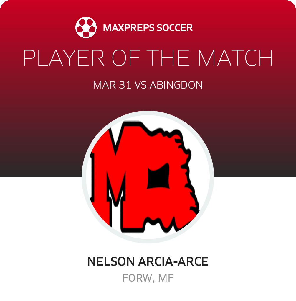 #10 Nelson Arcia-Arce Player of the Game badge