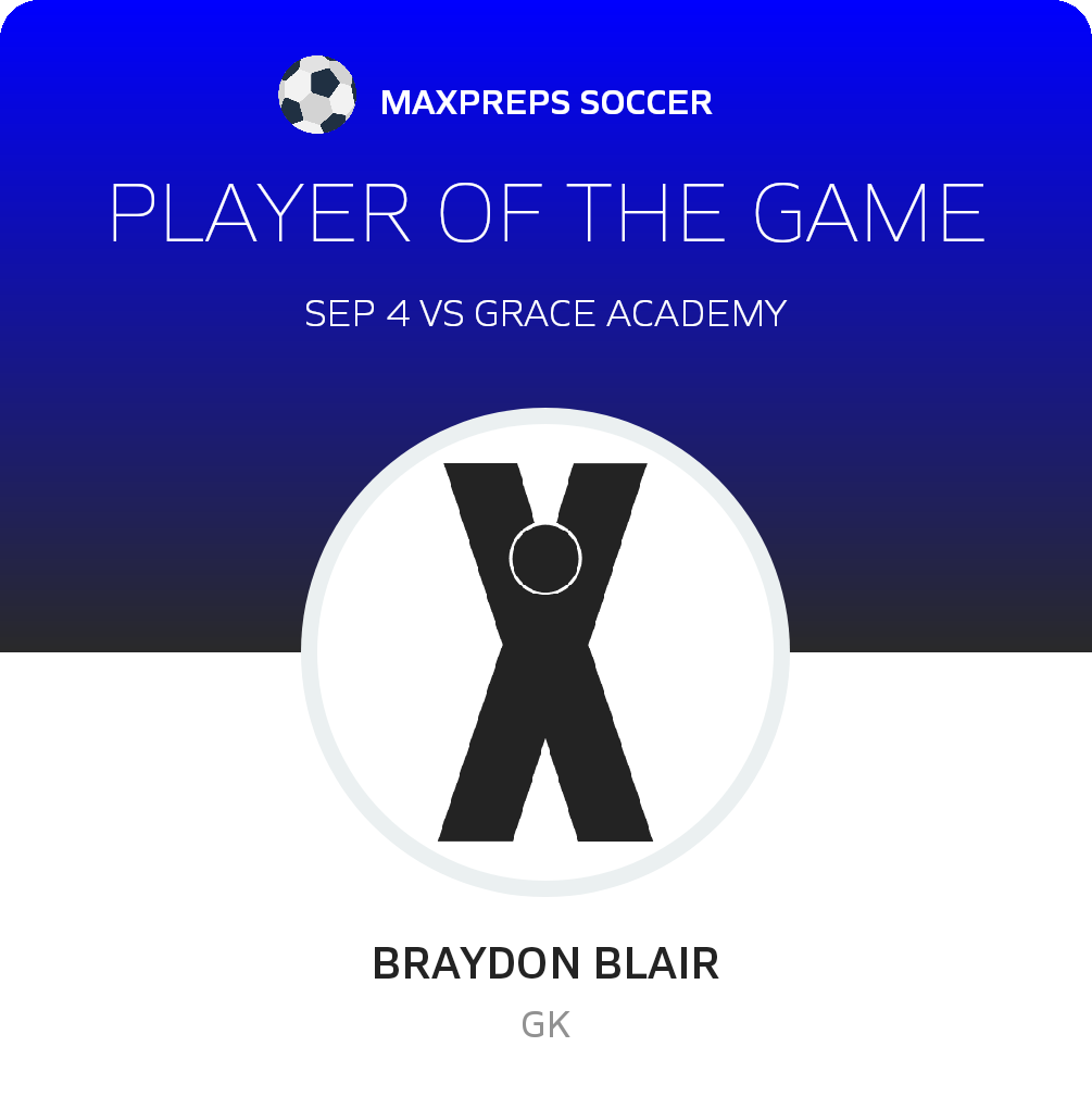 #26 Braydon Blair Player of the Game badge