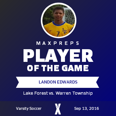 #7 Landon Edwards Player of the Game badge
