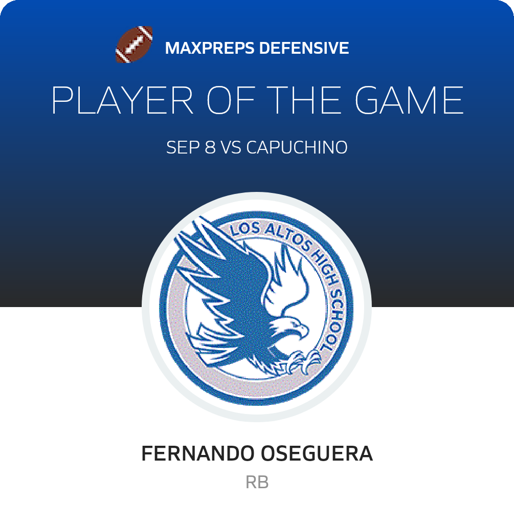 #6 Fernando Oseguera Player of the Game badge