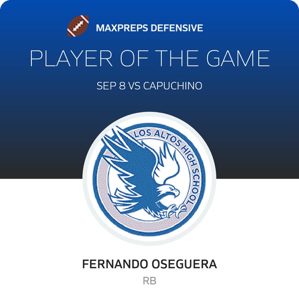 #6 Fernando Oseguera Player of the Game badge