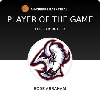 #5 Bode Abraham Player of the Game badge