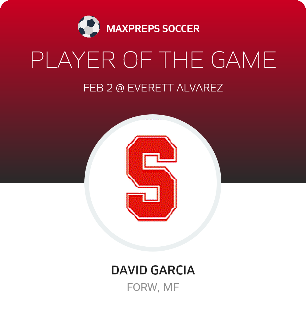#11 David Garcia Player of the Game badge