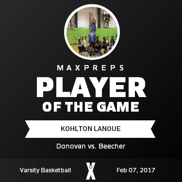 #1 Kohlton Lanoue Player of the Game badge
