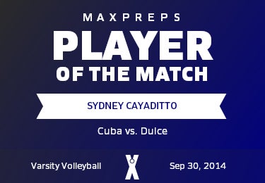 #10 Sydney Cayaditto Player of the Game badge