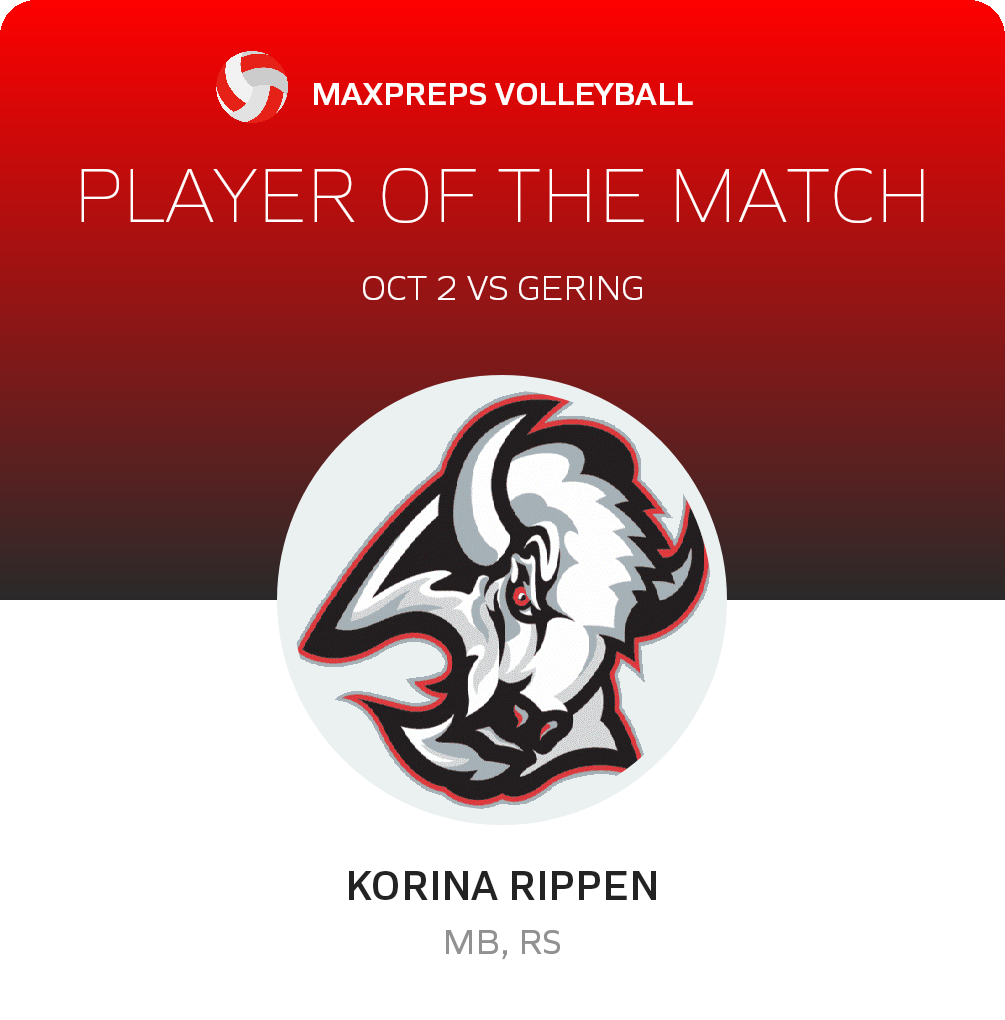 #30 Kori Rippen Player of the Game badge