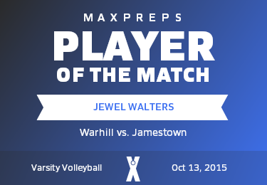 #1 Jewel Walters Player of the Game badge