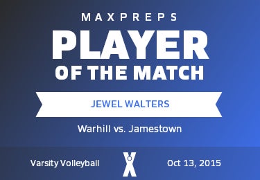 #1 Jewel Walters Player of the Game badge