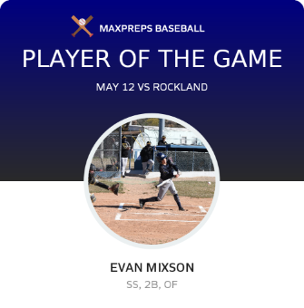 #4 Evan Mixson Player of the Game badge