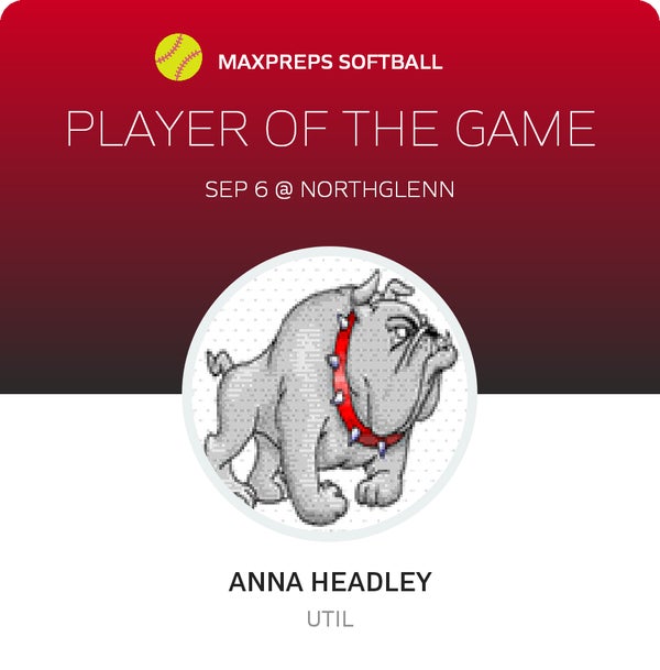 #7 Anna Headley Player of the Game badge