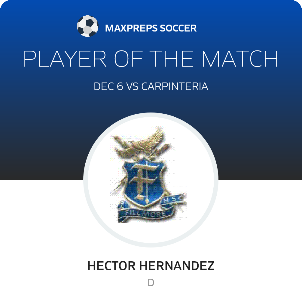 #7 Hector Hernandez Player of the Game badge