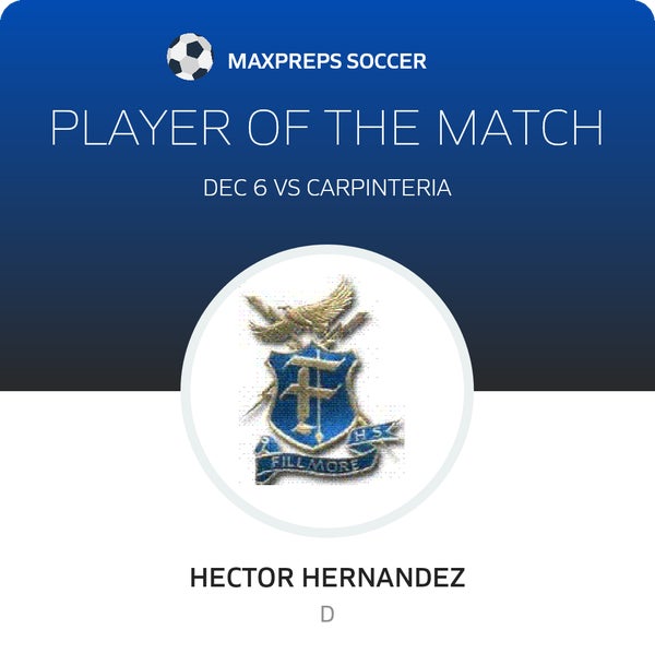 #7 Hector Hernandez Player of the Game badge