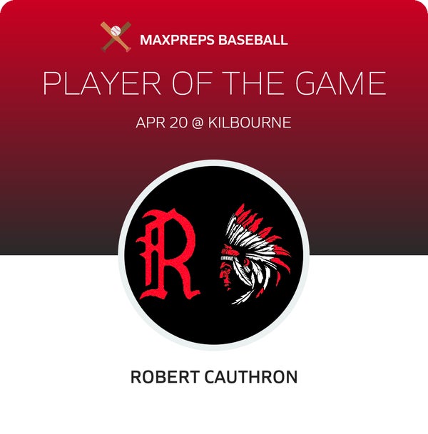 #1 Robert Cauthron Player of the Game badge