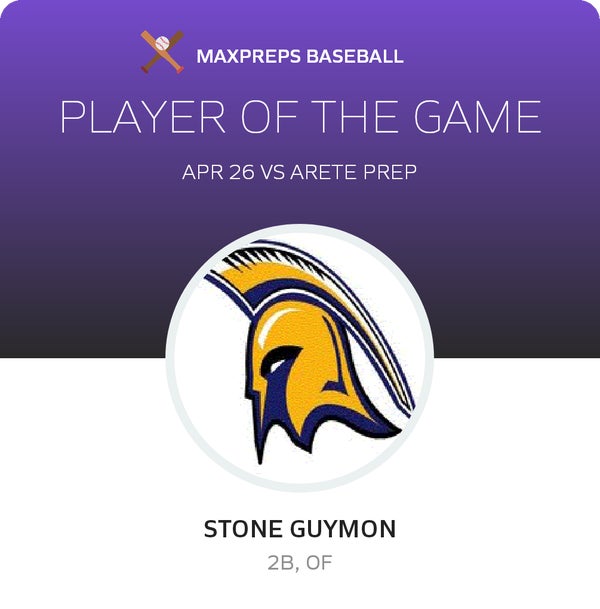 #1 Stone Guymon Player of the Game badge