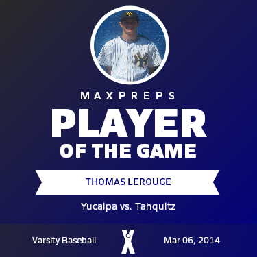 #19 Thomas Lerouge Player of the Game badge