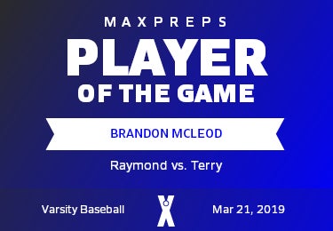 #25 Brandon McLeod Player of the Game badge