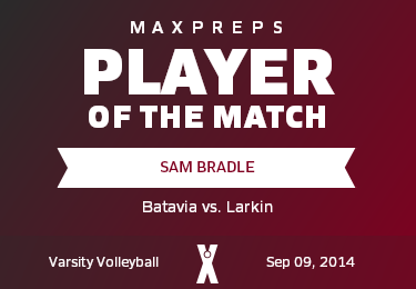 #8 Sam Bradle Player of the Game badge