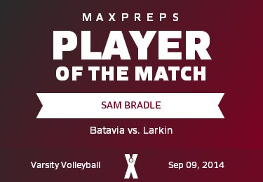 #8 Sam Bradle Player of the Game badge