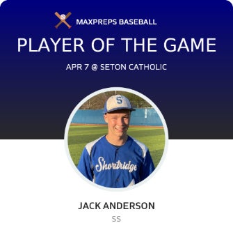 #4 Jack Anderson Player of the Game badge
