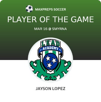 #12 Jayson Lopez Player of the Game badge