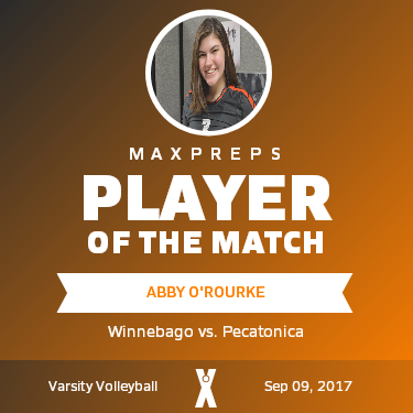 #3 Abby O'Rourke Player of the Game badge