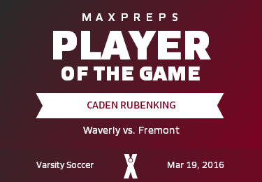 #20 Caden Rubenking Player of the Game badge