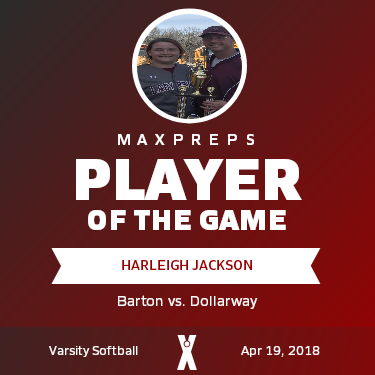 Harleigh Jackson Player of the Game badge