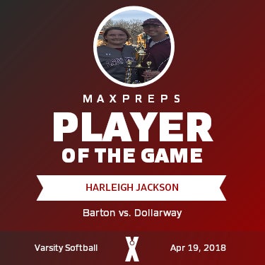 Harleigh Jackson Player of the Game badge