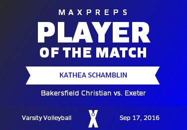 #3 Kathea Schamblin Player of the Game badge