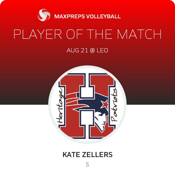 #1 Kate Zellers Player of the Game badge