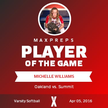 #28 Michelle Williams Player of the Game badge