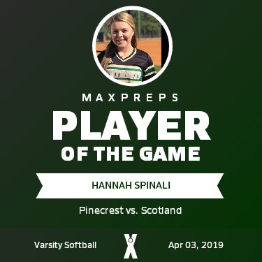 #13 Hannah Spinali Player of the Game badge