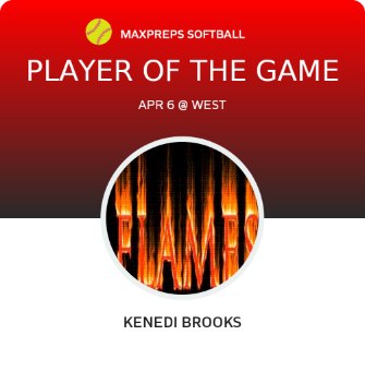 Kenedi Brooks Player of the Game badge