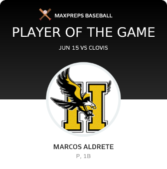 #25 Marcos Aldrete Player of the Game badge