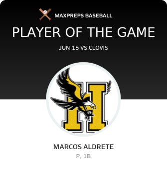 #25 Marcos Aldrete Player of the Game badge