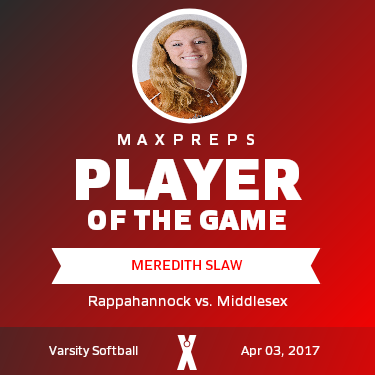 #13 Meredith Slaw Player of the Game badge