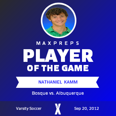 #1 Nathaniel  Kamm Player of the Game badge