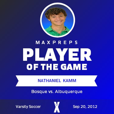 #1 Nathaniel Kamm Player of the Game badge