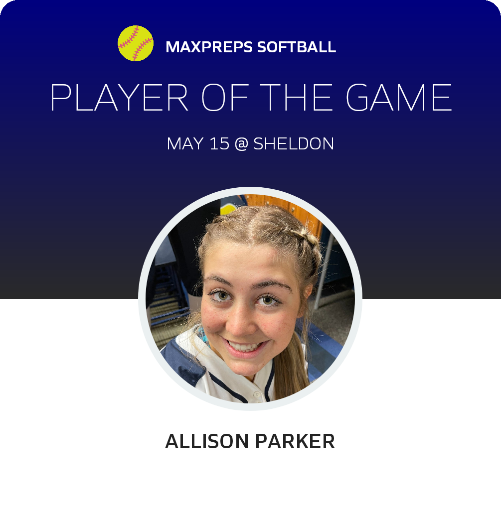 #14 Allison Parker Player of the Game badge