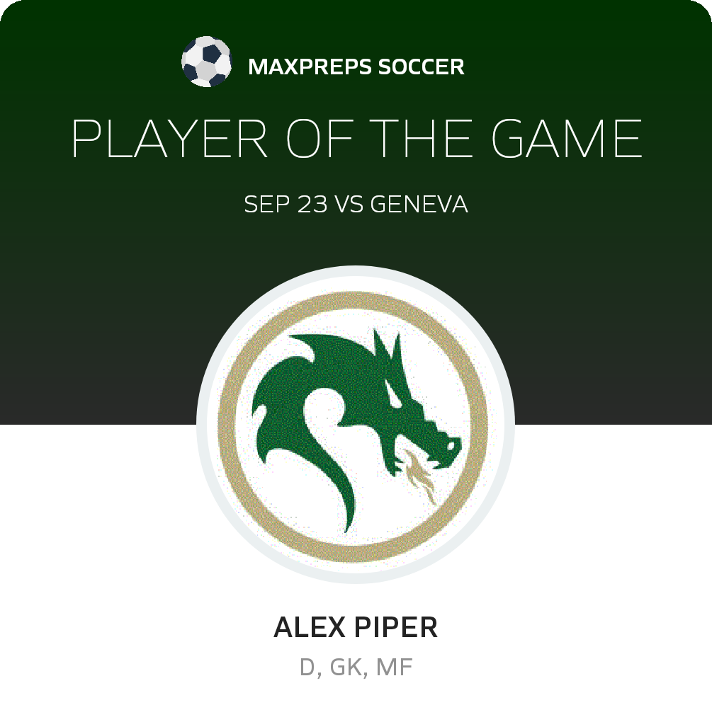 #14 Alex Piper Player of the Game badge