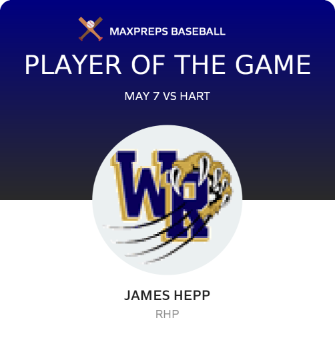 #32 James Hepp Player of the Game badge