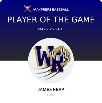 #32 James Hepp Player of the Game badge