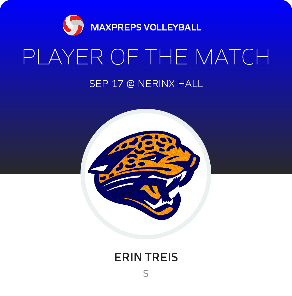 #13 Erin Treis Player of the Game badge