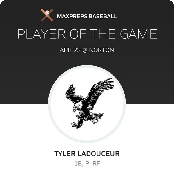 #24 Tyler Ladouceur Player of the Game badge