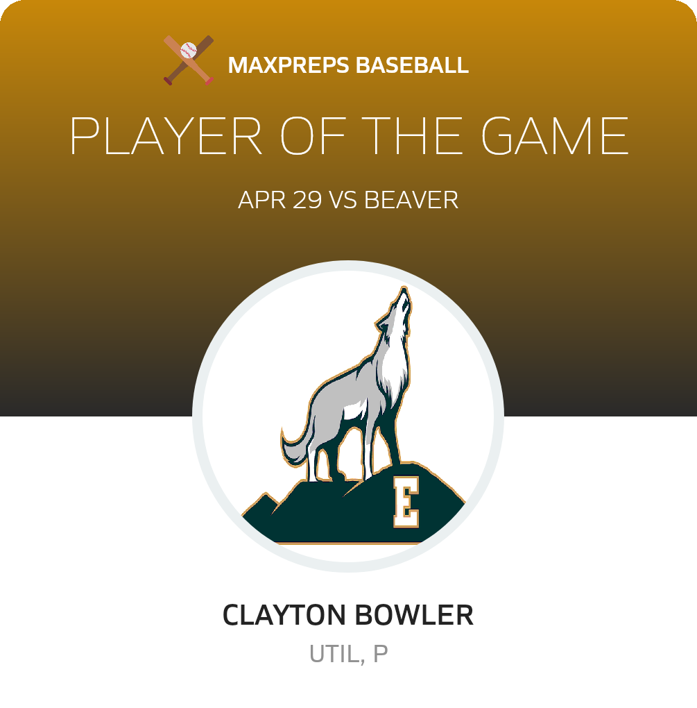 #99 Clayton Bowler Player of the Game badge