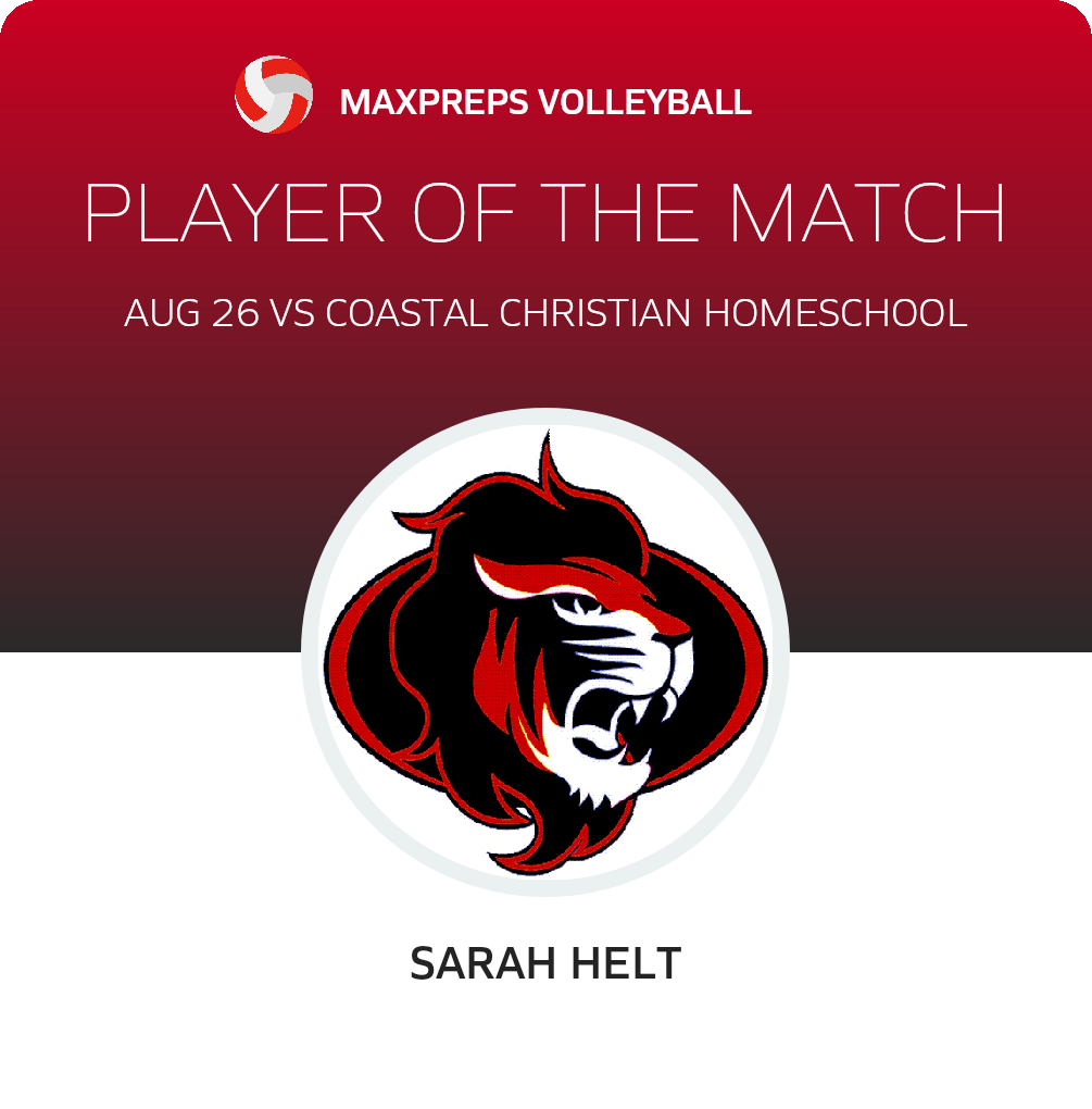 #26 Sarah Helt Player of the Game badge