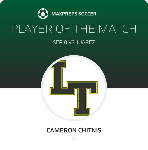 #13 Cameron Chitnis Player of the Game badge