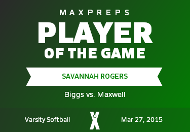 #12 Savannah Rogers Player of the Game badge