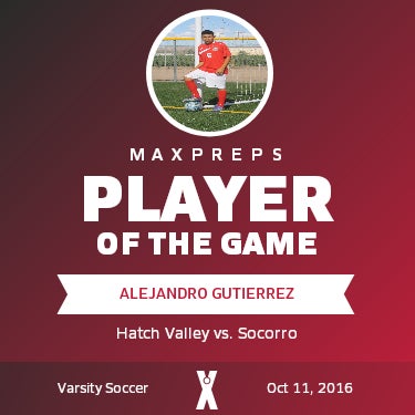 #6 Alejandro Gutierrez Player of the Game badge