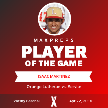 #11 Isaac Martinez Player of the Game badge